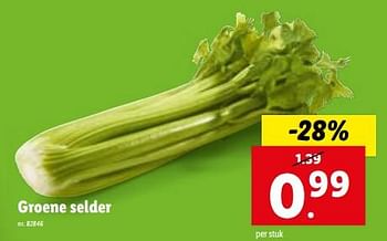 Promoties Groene selder - Huismerk - Lidl - Geldig van 10/01/2024 tot 16/01/2024 bij Lidl