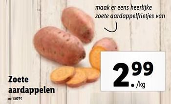 Promoties Zoete aardappelen - Huismerk - Lidl - Geldig van 10/01/2024 tot 16/01/2024 bij Lidl