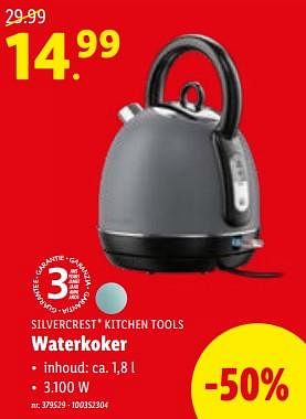 Promoties Silvercrest kitchen tools waterkoker - SilverCrest - Geldig van 10/01/2024 tot 16/01/2024 bij Lidl