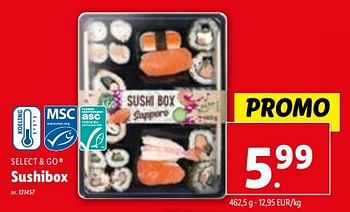 Promoties Sushibox - Select & Go - Geldig van 10/01/2024 tot 16/01/2024 bij Lidl