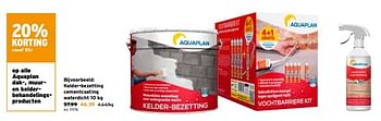 Promoties Aquaplan kelder-bezetting cementcoating waterdicht - Aquaplan - Geldig van 03/01/2024 tot 16/01/2024 bij Gamma