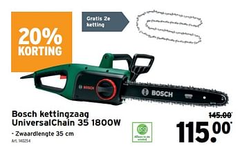 Promoties Bosch kettingzaag universalchain 35 - Bosch - Geldig van 03/01/2024 tot 16/01/2024 bij Gamma