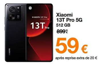Promotions Xiaomi 13t pro 5g 512 gb - Xiaomi - Valide de 03/01/2024 à 31/01/2024 chez Orange