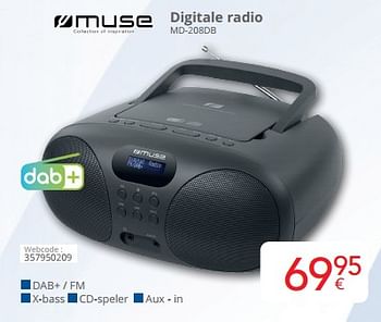 Promoties Muse digitale radio md-208db - Muse - Geldig van 03/01/2024 tot 31/01/2024 bij Eldi