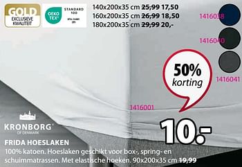 Promoties Frida hoeslaken - Kronborg - Geldig van 03/01/2024 tot 31/01/2024 bij Jysk