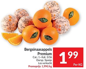 Promoties Bergsinaasappels premium - Huismerk - Intermarche - Geldig van 09/01/2024 tot 14/01/2024 bij Intermarche