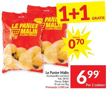 Promoties Le panier malin aardappelen standard - Le Panier Malin - Geldig van 09/01/2024 tot 14/01/2024 bij Intermarche
