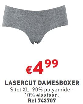 Promoties Lasercut damesboxer - Huismerk - Trafic  - Geldig van 03/01/2024 tot 31/01/2024 bij Trafic