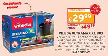 Promoties Vileda ultramax xl box - Vileda - Geldig van 03/01/2024 tot 31/01/2024 bij Trafic