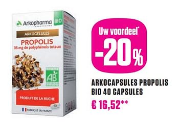 Promoties Arkocapsules propolis bio - Arkopharma - Geldig van 02/01/2024 tot 31/01/2024 bij Medi-Market