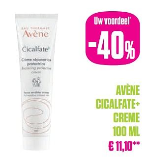Promoties Avène cicalfate+ creme - Avene - Geldig van 02/01/2024 tot 31/01/2024 bij Medi-Market