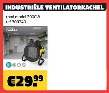 Promoties Industriële ventilatorkachel rond - Huismerk - Bouwcenter Frans Vlaeminck - Geldig van 08/01/2024 tot 31/01/2024 bij Bouwcenter Frans Vlaeminck