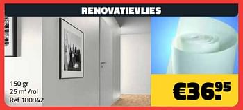Promoties Renovatievlies - Huismerk - Bouwcenter Frans Vlaeminck - Geldig van 08/01/2024 tot 31/01/2024 bij Bouwcenter Frans Vlaeminck