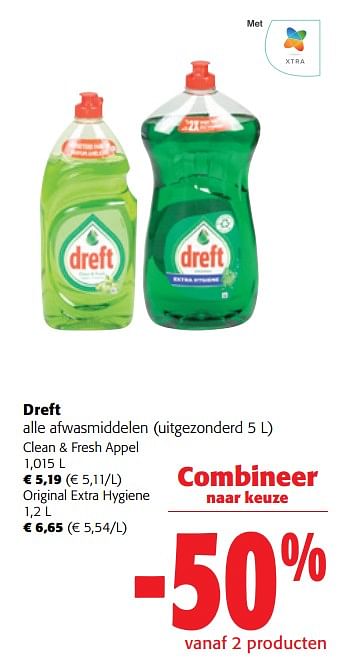 Promoties Dreft alle afwasmiddelen - Dreft - Geldig van 02/01/2024 tot 16/02/2024 bij Colruyt
