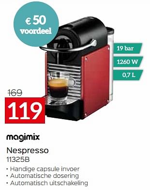 Promoties Magimix nespresso 11325b - Magimix - Geldig van 03/01/2024 tot 31/01/2024 bij Selexion