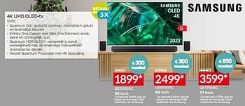 Promoties Samsung 4k uhd oled-tv qe55s95c - Samsung - Geldig van 03/01/2024 tot 31/01/2024 bij Selexion