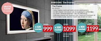 Promotions Samsung the frame qe43ls03bg - Samsung - Valide de 03/01/2024 à 31/01/2024 chez Selexion