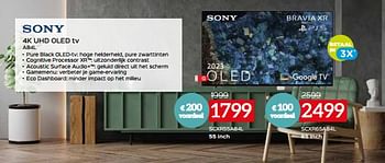 Promoties Sony 4k uhd oled tv scxr55a84l - Sony - Geldig van 03/01/2024 tot 31/01/2024 bij Selexion