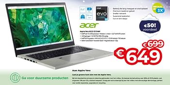 Promotions Acer aspire vero av15-52-54av - Acer - Valide de 03/01/2024 à 31/01/2024 chez Exellent