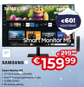 Promoties Samsung smart monitor m5 - Samsung - Geldig van 03/01/2024 tot 31/01/2024 bij Exellent