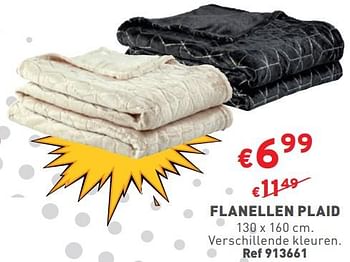 Promoties Flanellen plaid - Huismerk - Trafic  - Geldig van 03/01/2024 tot 31/01/2024 bij Trafic