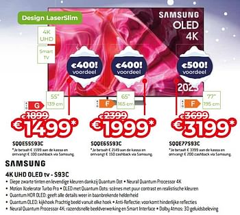 Promoties Samsung 4k uhd oled tv - sqqe55s93c - Samsung - Geldig van 03/01/2024 tot 31/01/2024 bij Exellent