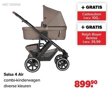 Promoties Abc design salsa 4 air combi-kinderwagen - ABC Design - Geldig van 03/01/2024 tot 01/02/2024 bij Baby-Dump