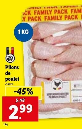 Promotions Pilons de poulet - Produit maison - Lidl - Valide de 10/01/2024 à 16/01/2024 chez Lidl