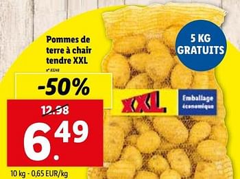 Promoties Pommes de terre à chair tendre xxl - Huismerk - Lidl - Geldig van 10/01/2024 tot 16/01/2024 bij Lidl