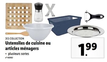 Promotions Ustensiles de cuisine ou articles ménagers - Jes Collection - Valide de 10/01/2024 à 16/01/2024 chez Lidl