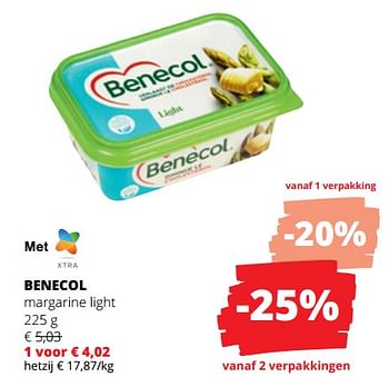 Promoties Benecol margarine light - Benecol - Geldig van 04/01/2024 tot 17/01/2024 bij Spar (Colruytgroup)
