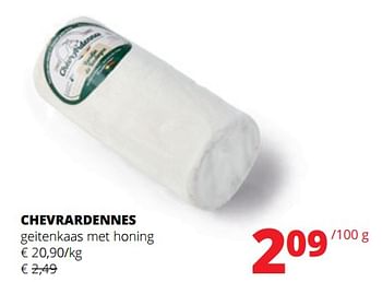 Promoties Chevrardennes geitenkaas met honing - ChèvrArdennes - Geldig van 04/01/2024 tot 17/01/2024 bij Spar (Colruytgroup)