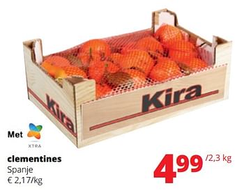 Promoties Clementines - Huismerk - Spar Retail - Geldig van 04/01/2024 tot 17/01/2024 bij Spar (Colruytgroup)