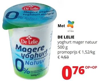 Promoties De lelie yoghurt mager natuur - De Lelie - Geldig van 04/01/2024 tot 17/01/2024 bij Spar (Colruytgroup)