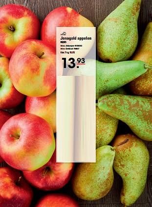 Promoties Jonagold appelen - Smeding - Geldig van 04/01/2024 tot 27/01/2024 bij Sligro