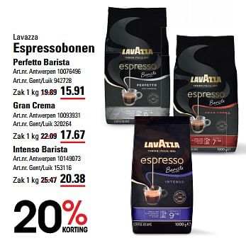Promoties Lavazza espressobonen - Lavazza - Geldig van 04/01/2024 tot 27/01/2024 bij Sligro