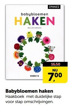 Promoties Babybloemen haken - Huismerk - Boekenvoordeel - Geldig van 06/01/2024 tot 14/01/2024 bij BoekenVoordeel