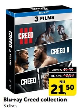 Promoties Blu-ray creed collection - Huismerk - Boekenvoordeel - Geldig van 06/01/2024 tot 14/01/2024 bij BoekenVoordeel
