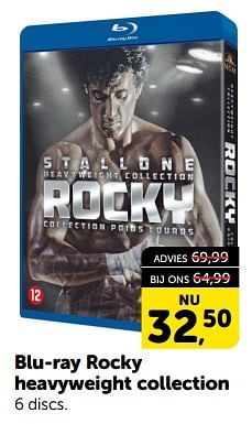 Promoties Blu-ray rocky heavyweight collection - Huismerk - Boekenvoordeel - Geldig van 06/01/2024 tot 14/01/2024 bij BoekenVoordeel