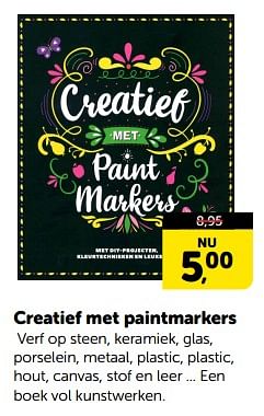 Promoties Creatief met paintmarkers - Huismerk - Boekenvoordeel - Geldig van 06/01/2024 tot 14/01/2024 bij BoekenVoordeel