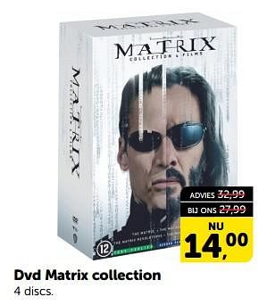 Promoties Dvd matrix collection - Huismerk - Boekenvoordeel - Geldig van 06/01/2024 tot 14/01/2024 bij BoekenVoordeel