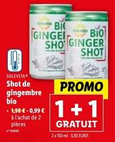 Promo Shot de gingembre bio chez Lidl