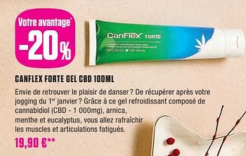 Promotions Canflex forte gel cbd - Produit Maison - Medi-Market - Valide de 02/01/2024 à 31/01/2024 chez Medi-Market