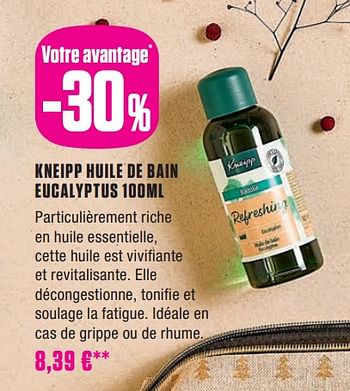 Promotions Kneipp huile de bain eucaly ptus - Kneipp - Valide de 02/01/2024 à 31/01/2024 chez Medi-Market