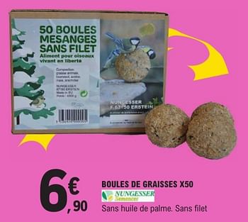 Promo Seau Boules de Graisses Sans Filet chez E.Leclerc