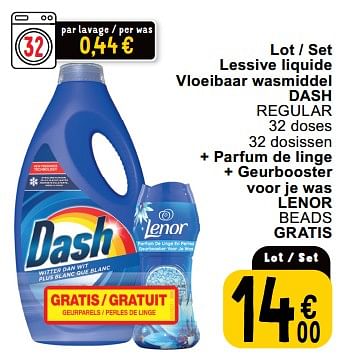 Dash Lot lessive liquide dash regular - En promotion chez Cora