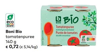 Promoties Boni bio tomatenpuree - Boni - Geldig van 03/01/2024 tot 30/01/2024 bij Bioplanet