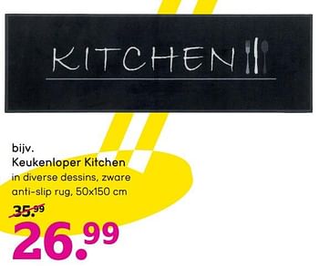 Promoties Keukenloper kitchen - Huismerk - Leen Bakker - Geldig van 03/01/2024 tot 31/01/2024 bij Leen Bakker