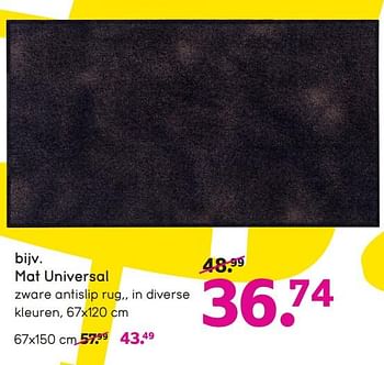 Promoties Mat universal - Huismerk - Leen Bakker - Geldig van 03/01/2024 tot 31/01/2024 bij Leen Bakker