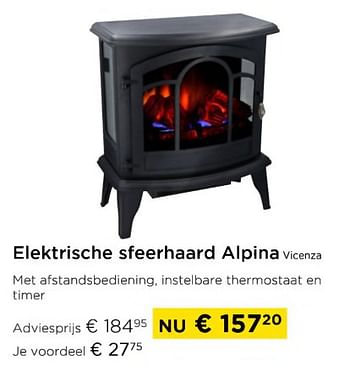 Promoties Elektrische sfeerhaard alpina vicenza - Alpina - Geldig van 03/01/2024 tot 31/01/2024 bij Molecule